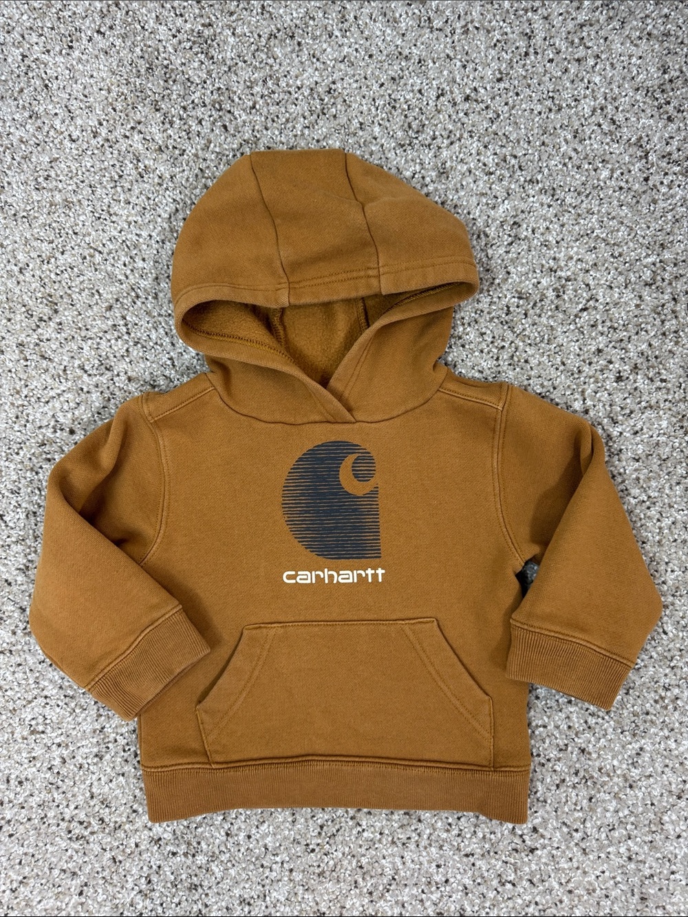 Carhartt Toddler Long-Sleeve Hooded Graphic Sweatshirt Carhartt Brown 2T